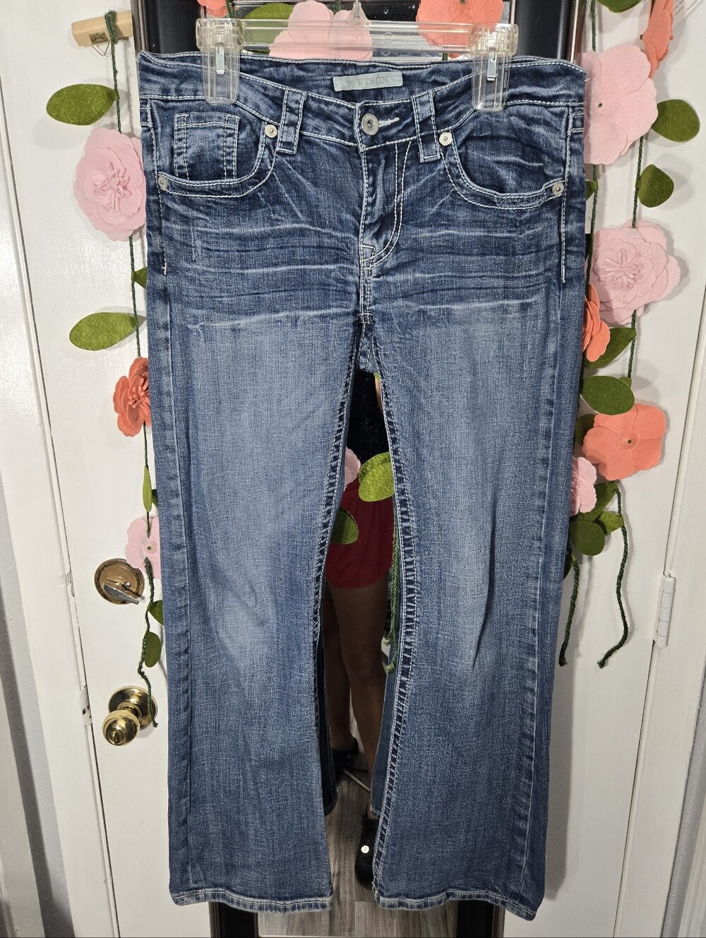 Stetson Women No. 816 Classic Bootcut Jeans Low Rise Sz 12